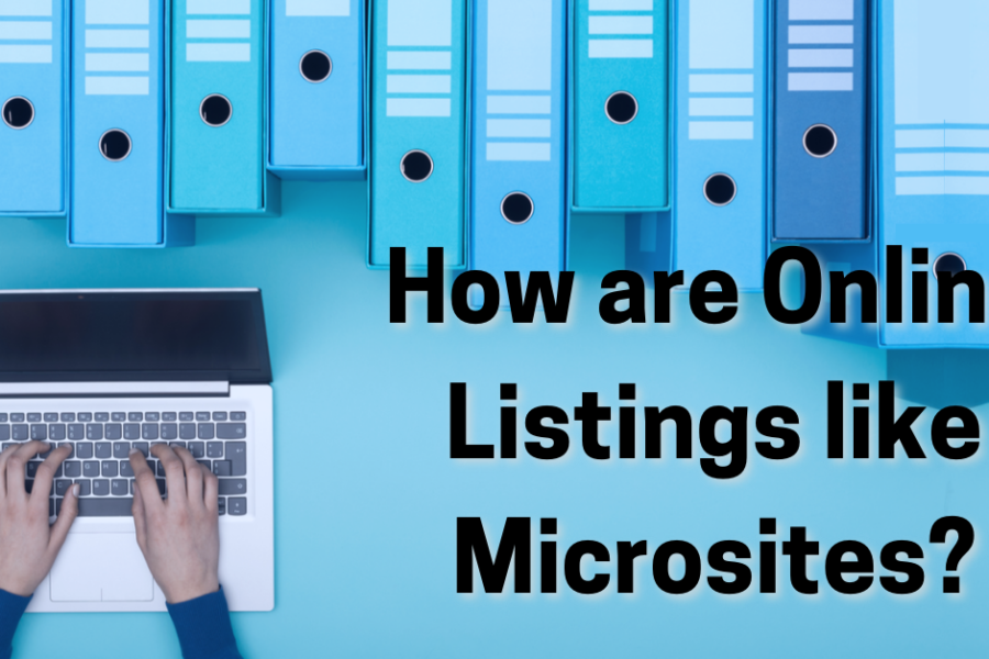 How are Online Listings like Microsites